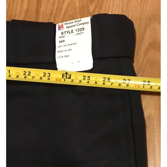 Horace Apparel Company Mens Black Size 56R Polyester Pants 1329 Unhemmed USA - Picture 3 of 6